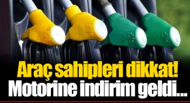 Araç sahipleri dikkat! Motorine indirim geldi...