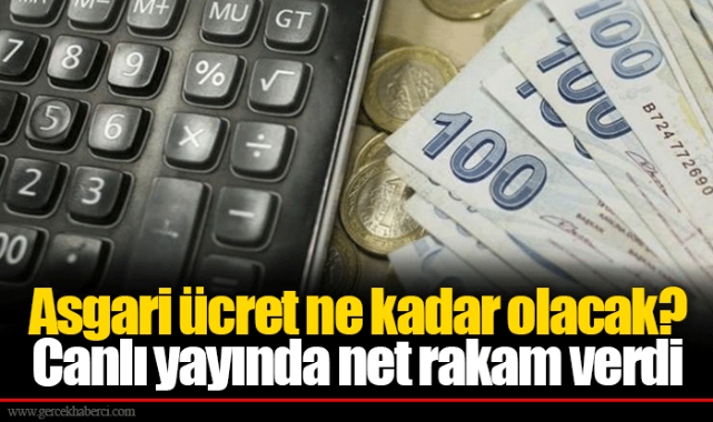 Asgari ücret ne kadar olacak? Canlı yayında net rakam verdi