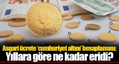Asgari ücrete ‘cumhuriyet altını’ hesaplaması: Yıllara göre ne kadar eridi?