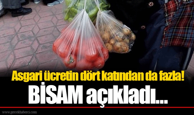 Asgari ücretin dört katından da fazla! BİSAM açıkladı...