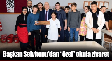 Başkan Selvitopu'dan “özel” okula ziyaret