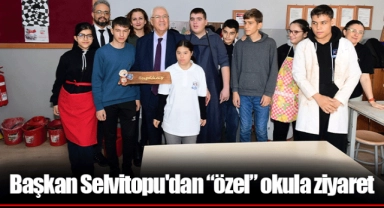Başkan Selvitopu'dan “özel” okula ziyaret