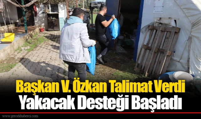 Başkan V. Özkan Talimat Verdi Yakacak Desteği Başladı