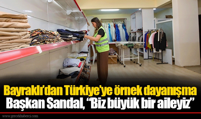 Bayraklı’dan Türkiye’ye örnek dayanışma