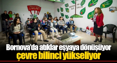 Bornova’da atıklar eşyaya dönüşüyor çevre bilinci yükseliyor