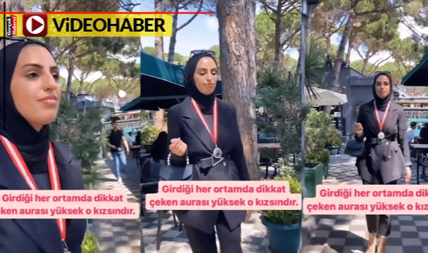 Boynunda madalyayla yürüdü, kimse anlam veremedi: "Aurası yüksek o kızsındır"