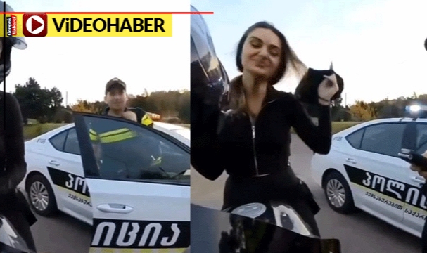 Ceza kesecekti: O polis kadın motorcunun güzelliği karşısında kalakaldı