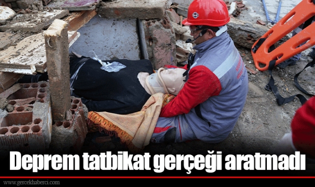 Deprem tatbikat gerçeği aratmadı