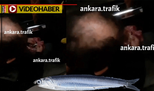 Dolmuşta hamsi ayıkladı, kimseye aldırış etmedi