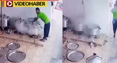 Düdüklü tencere bomba gibi patladı