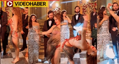 Düğünde dansöz krizi: Damat gözlerini alamadı, gelinin bakışları dikkat çekti