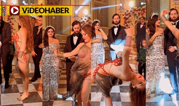 Düğünde dansöz krizi: Damat gözlerini alamadı, gelinin bakışları dikkat çekti