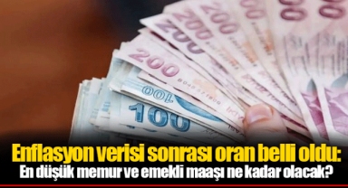 Enflasyon verisi sonrası oran belli oldu: En düşük memur ve emekli maaşı ne kadar olacak?