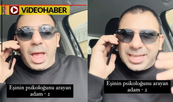 Eşinin gittiği psikoloğu aradığı esprili video gündem oldu: "Mahvettin beni"