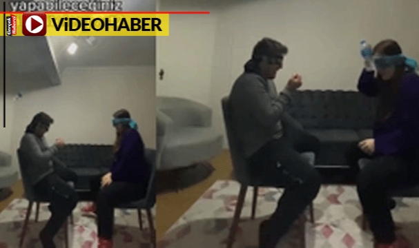 Evde sıkıldı, kocasıyla eğlenmek için bulduğu aktivite görenleri şaşırttı