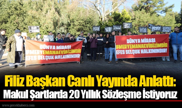 Filiz Başkan Canlı Yayında Anlattı: Makul Şartlarda 20 Yıllık Sözleşme İstiyoruz