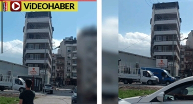 Görüntüler izleyenleri kızdırdı: Önlem alınmadan çelik halatla bina yıkmaya çalıştılar