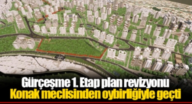 Gürçeşme 1. Etap plan revizyonu Konak meclisinden oybirliğiyle geçti