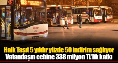 Halk Taşıt 5 yıldır yüzde 50 indirim sağlıyor