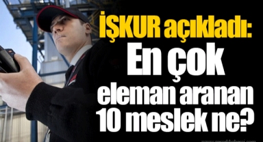 İŞKUR açıkladı: En çok eleman aranan 10 meslek ne?