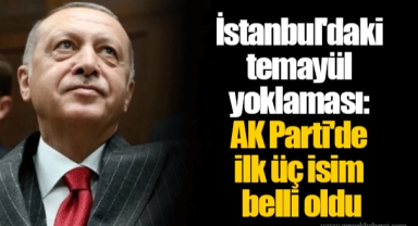 İstanbul'daki temayül yoklaması: AK Parti'de ilk üç isim belli oldu
