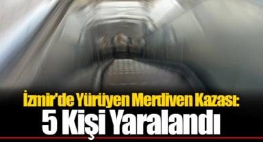 İzmir'de Yürüyen Merdiven Kazası: 5 Kişi Yaralandı