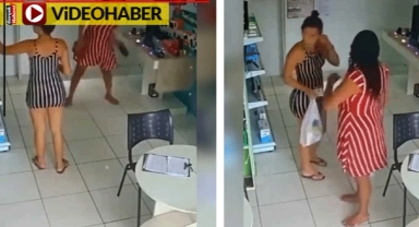 Kadınların hırsızlık taktiği viral oldu: Hiç bir şey yokmuş gibi yürümeye devam etti