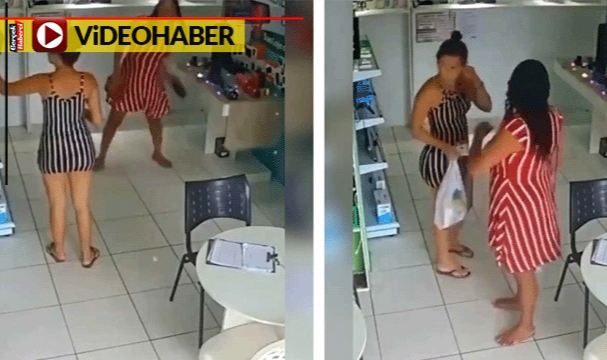Kadınların hırsızlık taktiği viral oldu: Hiç bir şey yokmuş gibi yürümeye devam etti