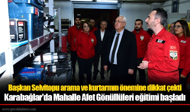 Karabağlar'da Mahalle Afet Gönüllüleri eğitimi başladı