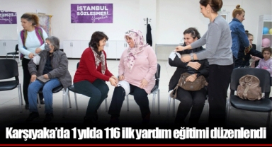Karşıyaka’da 1 yılda 116 ilk yardım eğitimi düzenlendi