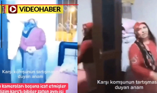 Komşu dedikodusunu dinlerken böyle yakalandı