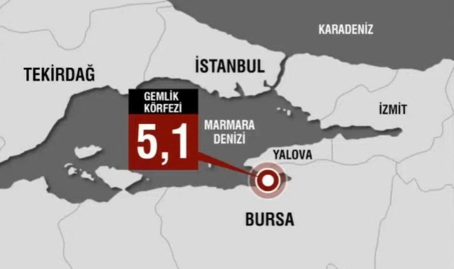 Marmara Denizi'nde 3 dakika arayla 2 deprem!