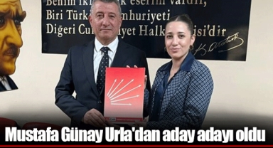 Mustafa Günay Urla'dan aday adayı oldu