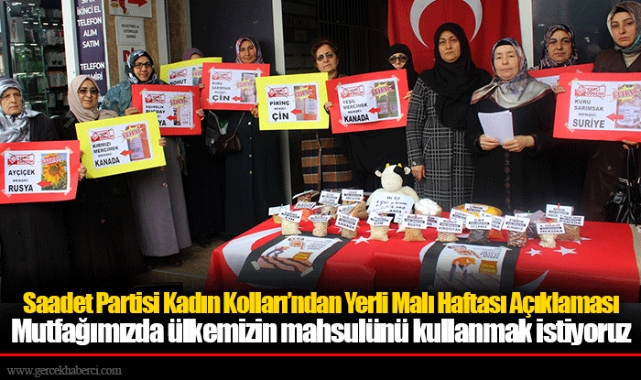 "Mutfağımızda ülkemizin mahsulünü kullanmak istiyoruz"