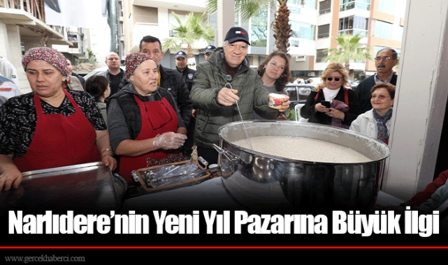 Narlıdere’nin Yeni Yıl Pazarına Büyük İlgi