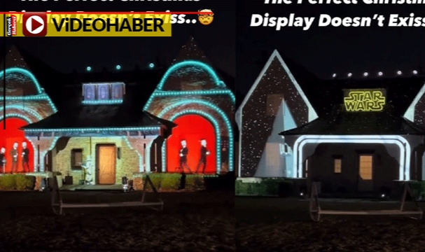 Öyle bir Noel süslemesi yaptı ki... Evi Star Wars evrenine dönüştü