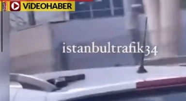 Silahını arabanın üstünde unuttu trafiğe çıktı