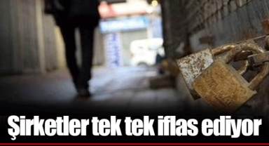 Şirketler tek tek iflas ediyor