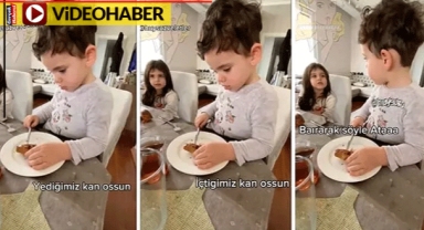 Sofra duası sırasında laik atak geçiren küçük Ata sosyal medyada viral oldu