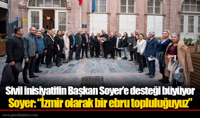 Soyer: “İzmir olarak bir ebru topluluğuyuz”