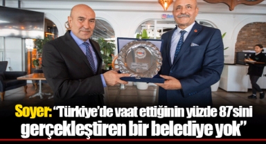 Soyer: “Türkiye’de vaat ettiğinin yüzde 87’sini gerçekleştiren bir belediye yok”
