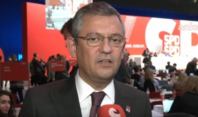 SPD Olağan Kongresi'ne katılan Özgür Özel: Kurumsal ilişkilerimizi geliştirme kararı aldık