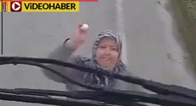 Teyzenin intikam planı TIR'cının kamerlarına yansıdı
