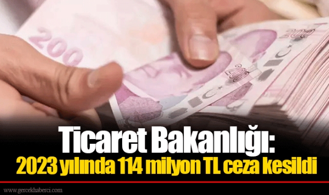 Ticaret Bakanlığı: 2023 yılında 114 milyon TL ceza kesildi