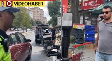 Trafik polisine yaptığı şov,