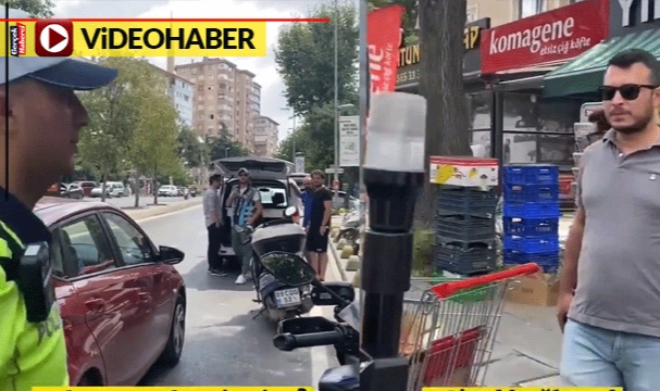 Trafik polisine yaptığı şov, "Bağlamayla" bitti