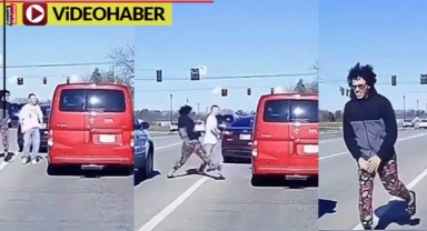 Trafikte dehşet anları... Yumruk attı, silahla vuruldu