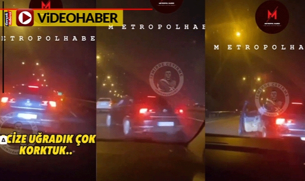 Trafikte magandalık... Aracı önlerine böyle kırdı, kazaya ramak kaldı