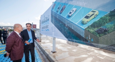 Türkiye’nin ilk sünger otoparkı İzmir’de