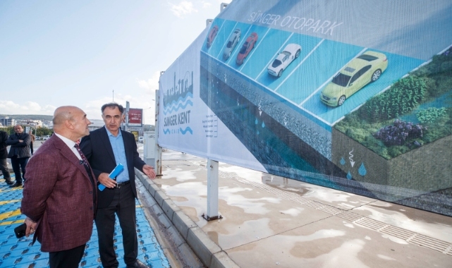 Türkiye’nin ilk sünger otoparkı İzmir’de